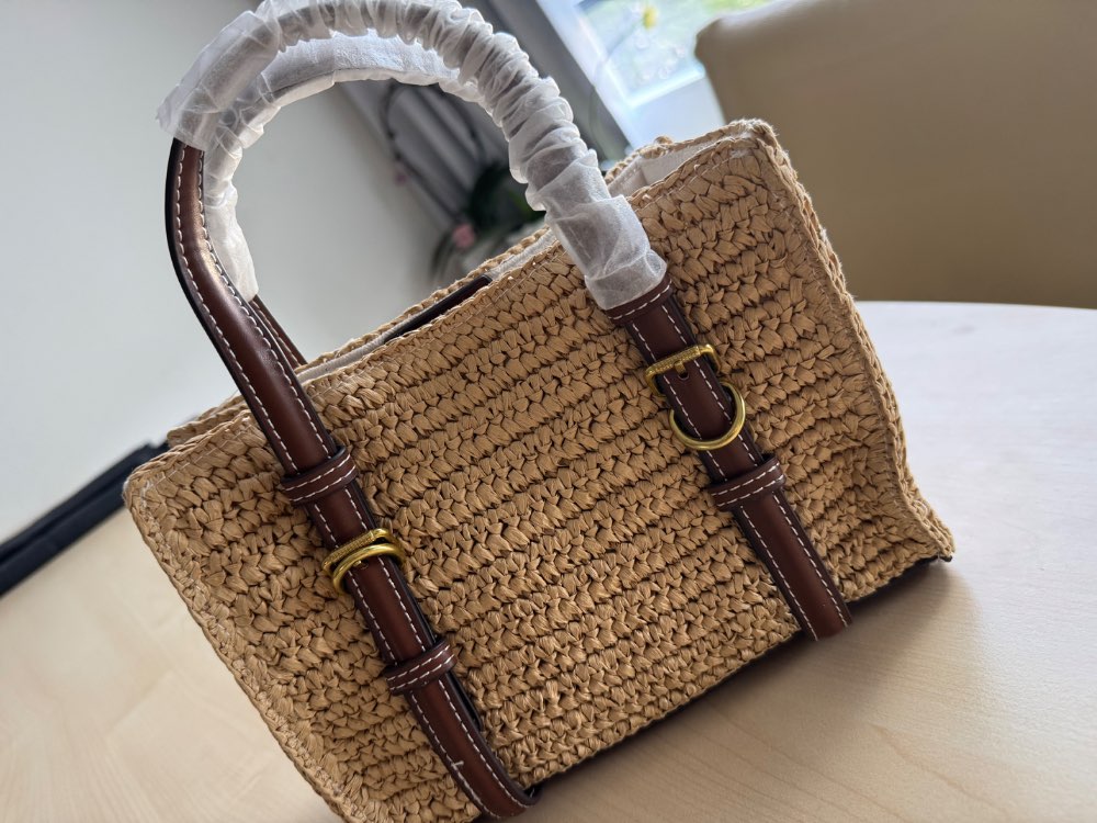 Wunderschöne Sommer Tasche im Raffia-Look - Neu